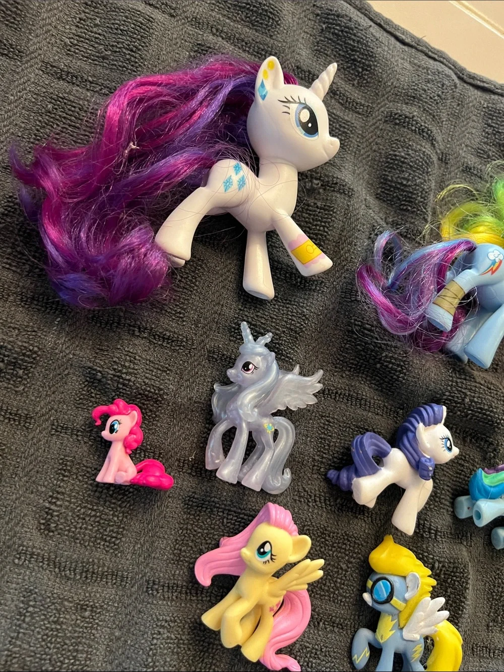 My Little Pony Assorted Kids Toy Figures - Colorful Rainbow & Purple Set